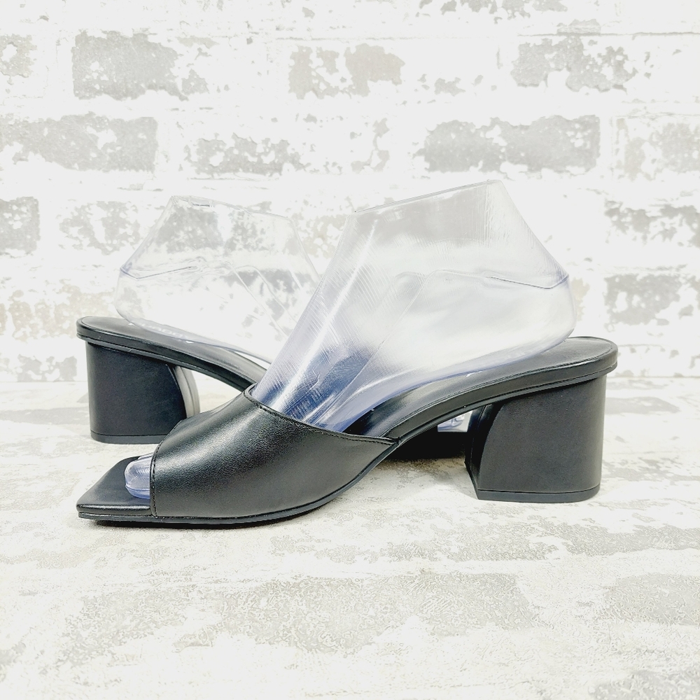 Abound Black Slide Block Heel Sandals - Picture 4 of 10